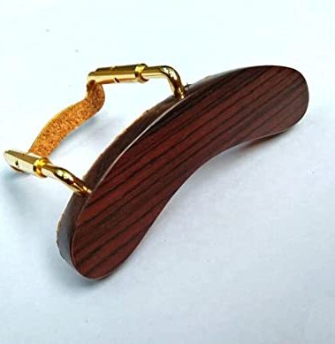 MUSICAL STRING Mandolin Armrest Rosewood wood with Golden color U clamp hardware