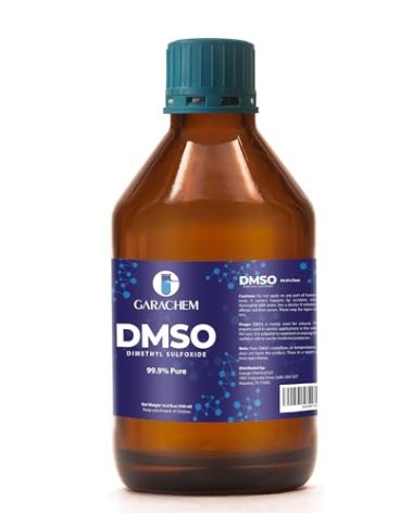GARCHEM Pure DMSO in a Glass Bottle, Pure Liquid Dimethyl Sulfoxide 16.9 OZ, Non-Diluted, Low Odor