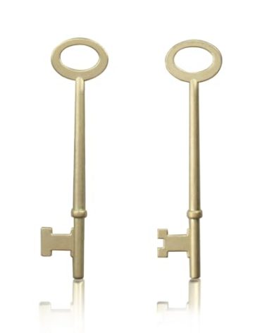 Skeleton Key KY-32 & KY-33 Brass-Plated,Universal Key,Skeleton Keys for Old Doors and Many Other Scenarios