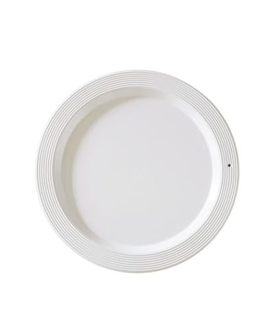 nora fleming Melamine Round Platter - Appetizer Plate for Snacks, Vegetables, Guacamole, Salsa, and More - Pair with One of Our Hand-Painted Minis - White