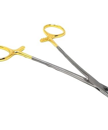 T/C Mayo Hegar Needle Holder Driver 5.5" (14cm) with Tungsten Carbide Cross Serrated Inserts (HTI BRAND)