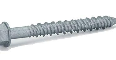 CONFAST 1/4" x 2-1/4" Concrete Screws 410 Stainless Steel Hex with Concrete Drill Bit for Anchoring to Masonry, Block or Brick (50 per Box)
