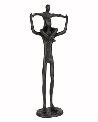 Aokeleilei Dad Gift from Son Iron Sculpture Decor, Iron Statue Decor Metal Figurine from Boy for Dad for Father's Day Birthday, Christmas, Home and Office Decor