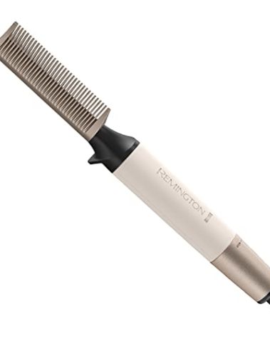 REMINGTON® Shea Soft Hot Comb Hair Straightener for Coily, Kinky, and Curly Hair, 60 Second Heat-up to 450F High Heat, Ivory