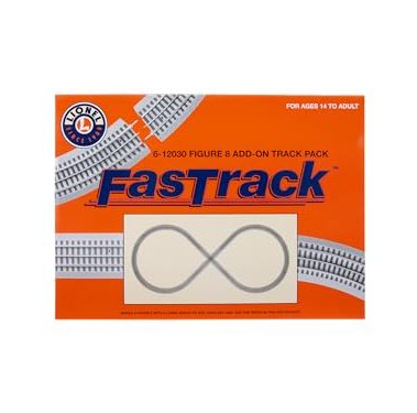 Lionel FasTrack Figure-8 Add-On Track Pack, Electric O Gauge