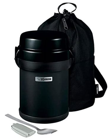 Zojirushi SL-JBE14BZ Mr. Bento Stainless Lunch Jar 41 Oz Carbon Black