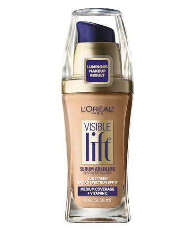 L'Oreal Paris Visible Lift Serum Absolute Foundation, Sand Beige, 1 Ounce