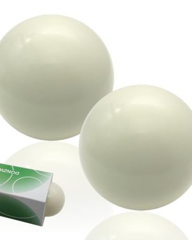 DONZWIYES 2 Pcs 57mm Tournament Quality Bocce Pallino Ball Replacement for Bocce Ball Game and Boule Game White