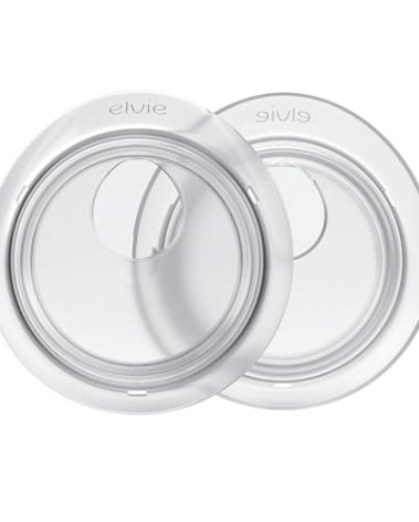 Elvie Catch Milk Collection Shells | Set of Two Discreet Leak-Protection Silicone Cups, Reuse Your Milk| Reusable Breast Shells Collect Up to 1oz | No More Wasted Milk or wasteful Breast Pads