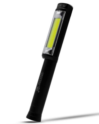 Grip Wide Beam COB Pen Light - 3 Modes: 400 Lumens, 160 Lumens, Blinking Red - Magnetic Bottom - Home, Garage, Workshop