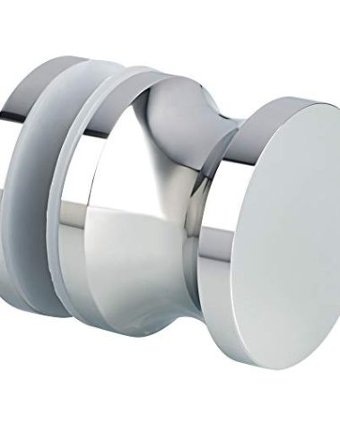 Alise Shower Glass Door Handle,Sliding Shower Doors Knob,One Sided Pull Hardware Replacement Parts for Bathroom Glass Doors,Solid SUS304 Stainless Steel Polished Chrome,L9400-C
