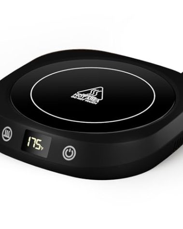 Coffee Mug Warmer - Coffee Cup Warmer for Desk Auto Shut Off, Smart Electric Candle Warmer Beverage Warmer for Coffee, Tea, Water, Milk and Coco, 5 Temperature Settings & 1-12H Timer