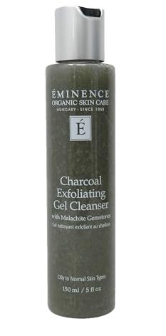 ÉMINENCE Charcoal Exfoliating Gel Cleanser, Unscented, 5 Oz