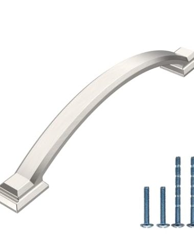 AOOTOCH 10 Pack 5 inch Cabinet Pulls Brushed Nickel Cabinet Handles Drawer Pulls for Kitchen Cabinet Cupboard