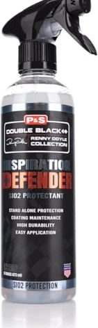 P & S Professional Detail Products Defender SiO2 Protectant Coating Topper & Standalone Sealant High-Gloss, Slick Finish Easy Spray & Wipe Renny Doyle Double Black - 16 oz Spray