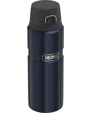 THERMOS Stainless King Vacuum-Insulated Drink Bottle, 24 Ounce, Midnight Blue
