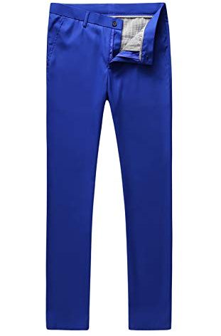 MOGU Mens Royal Dress Pants US Size 36 Royal Blue