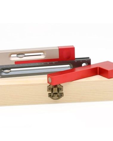 HONGDUI JF15 Kerfmaker Table Saw Slot Adjuster Mortise and Tenon Tool Aluminum Alloy Woodworking Movable Measuring Block 180mm/7.08inch (Upgraded Version)