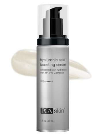 PCA SKIN Hyaluronic Acid Boosting Face Serum, Hyaluronic Acid Serum for Face Made with Niacinamide and Ceramides, Helps Reduce Fine Lines and Wrinkles and Delivers 24-Hour Moisturization, 1 oz Pump