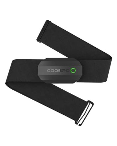 COOSPO Bluetooth Heart Rate Monitor Chest Strap H808S, ANT+ BLE HR Monitor Chest, HRM IP67 Waterproof, Use for Running Cycling Gym and Other Sports