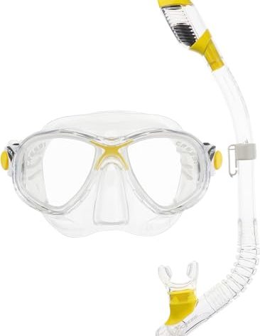 CRESSI Marea Jr & Mini Dry, Clear/Yellow