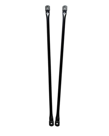 Timyrimy 42"/106.5cm Garden Swing Replacement Bars, Matte Black Heavy Weight Capacity Metal Round Rods for Hanging Swing Seat to Frame(2PCS/CTN)