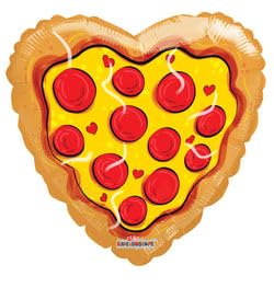 Convergram 18"" Love Pizza Balloon