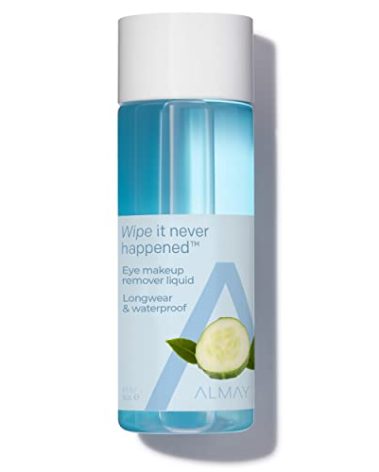Almay Eye Makeup Remover Liquid, Longwear and Waterproof, Hypoallergenic, Cruelty Free, Ophthalmologist Tested, 4 Fl Oz (Pack of 1)