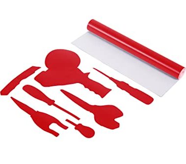5S Lean Tool Vinyl Shadow Board Tape 15" X 180" Red (Red)
