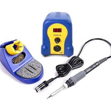 Hakko FX888DX-010BY - Digital Soldering Station with Rotary Encoder (Blue/Yellow Housing)