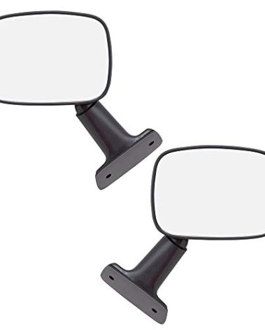 Brock Replacement Driver and Passenger Manual Side View Mirror Textured Compatible with 1984-1986 4Runner 8794089118 8791089121