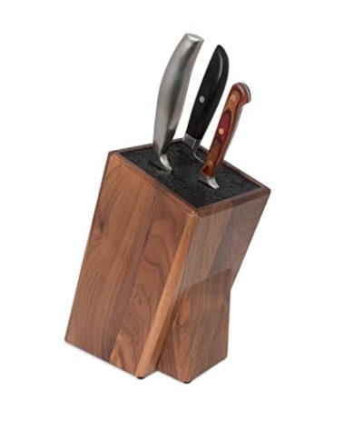 Kapoosh Universal Cutlery Block in Black Walnut