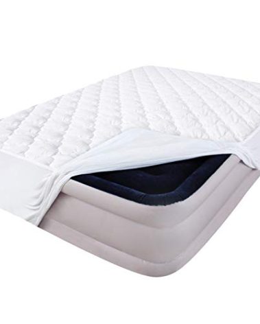 Air Mattress Cover Full Mattress Pad, Thick Quilted Mattress Topper Full, Super Soft Breathable and Noiseless Down Alternative Fiber Pillow Top Mattress Pad (15-23'' Deep Pocket)