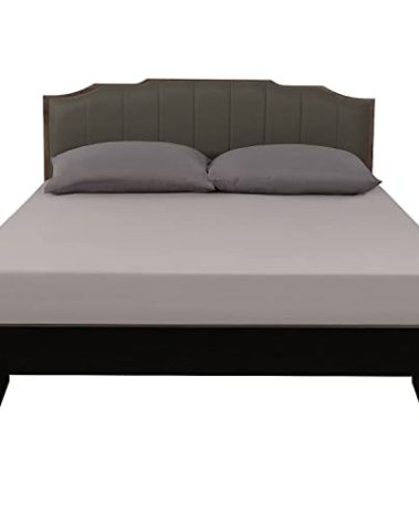 Lirex Twin XL Fitted Sheet Cotton, 300 Thread Count Soft Breathable, 8-10" Deep Pocket Sheet for Hotel Home, Grey