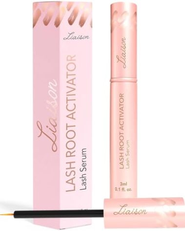 Liaison Lash Growth Serum for Women | Eyelash Growth Serum to Grow Longer, Thicker, Healthier Lashes | Lash Root Activator with Peptides & Biotin| Natural Long Lasting Eye Lashes (3ml)