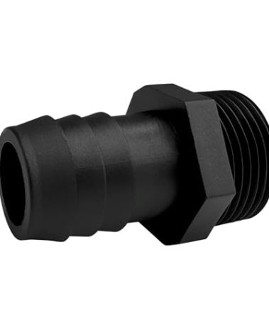 20 pcs 3/4" Barb x 3/4" NPT Male Connector, Plastic Hose Barb Fitting, Adapter, Industrial Hose Barb to Pipe Fittings Connect