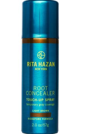 Rita Hazan Root Concealer Touch Up Spray - Instant Spray To Cover Up Roots - Quick Drying, Water-Resistant Formula - Temporary Hair Color Spray for Gray Roots - 2 oz. Root Spray Light Brown