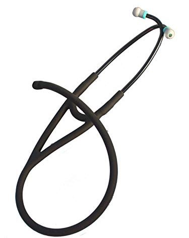 Tubing Compatible with Littmann (r) Master Cardiology (r) and Cardiology III (r) Stethoscope TUBING - 7mm Binaurals T7 BlackBlack