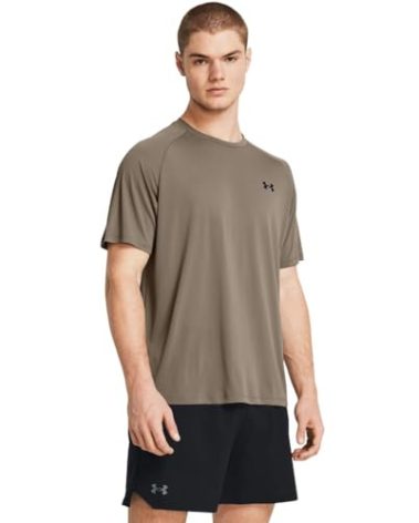 Under Armour Men's Tech 2.0 Short-Sleeve T-Shirt, (200) Taupe Dusk / / Black, Large