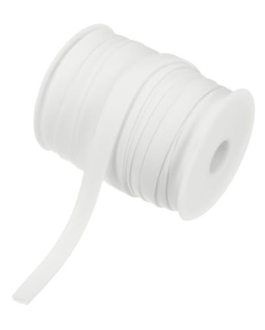 M METERXITY Double Fold Bias Tape 1/2 Inch 55 Yards Cotton Bias Binding Tape Bulk Double Fold Bias Tape for Sewing/Seaming Hemming/Binding//Quilting/DIY Craft [White]