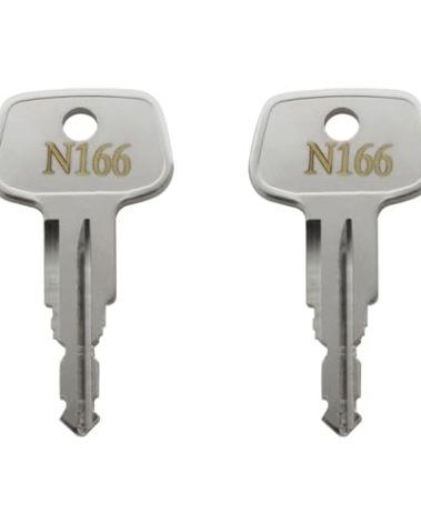 N166 Errebi Key Replacement for Thule Ski,Cargo Box,Roof,Crossbars and Carrier Racks,Thule Car Rack Replacement Key - Codes N166 [2 pcs]