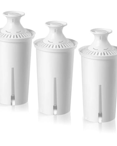 BREAUILL Replacement for Brita® Water Filter, Pitchers and Dispensers, NSF Certified Water Filter Replacement for Brita® Classic, OB03, Mavea® 107007 35557, 3 PCS Water Pitcher Filter