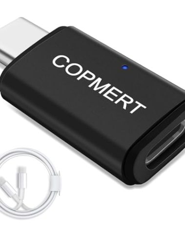 COPMERT Motorcycle Wireless CarPlay Bluetooth Adapter Compatible with Harley Davidson 2024 Road Glide/Street Glide 2025 Street Glide Accessories with Passthrough USB-C Charging Port Plug and Play