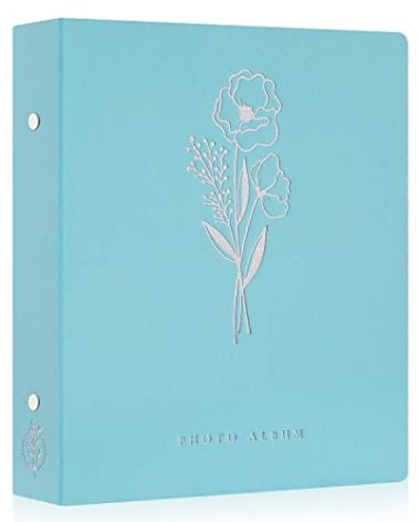 Lanpn Photo Album 4x6 400 Pockets, Linen Photo Albums Holds 400 Vertical Pictures Only Teal