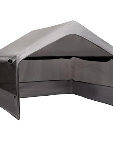 Extra Large Outdoor Dog Tent Replacement Canopy, Big Dog Shade Shelter with Three-Sided Breathable Mesh Windows 4'x 4'x 3.3', Canopy Roof Only (Metal Frame Not Included)