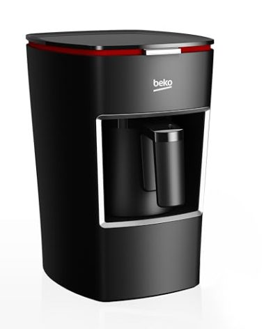 Beko Turkish Coffee Maker, 2 Cups Capacity, 100% BPA Free Turkish Coffee Machine, 120V CookSense Technology, Perfect Taste in 3 Minutes, Turkish Coffee Pot Electric, Black