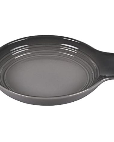 Le Creuset Signature Stoneware Spoon Rest, 6 Inches, Oyster