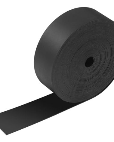 Sacubee 1 Inch Heat Shrink Tape Electrical Roll Black Shrink Wrap Tape Electrical Heat Shrinkable Tubing Activates Upon Heating Melts and Seals
