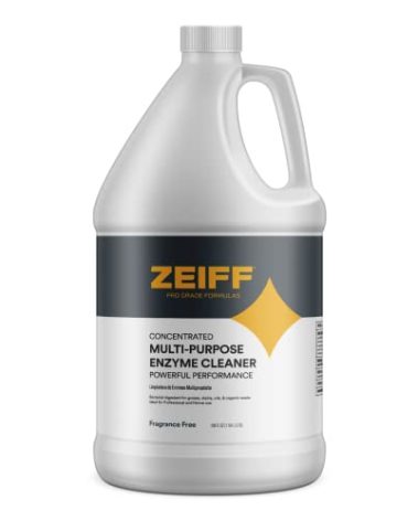 Zeiff Pro-Grade Multi-Purpose Probiotic Enzyme Cleaner - Powerful Cleaning & Odor Eliminating Formula For Professional & Home Surfaces - 1 Gallon - Fragrance Free
