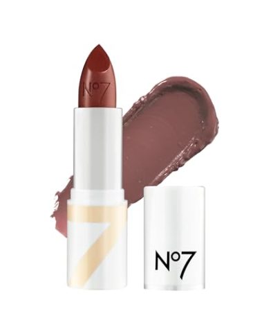 No7 Age Defying Lipstick - Highland Mist - Anti-Aging Makeup - Hydrating Pink Lipstick with Hyaluronic Acid for Plumper, Smoother, Younger Looking Lips Over Time (3.5g)